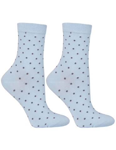 Skarpetki długie - Skarpetki damskie długie w pastelowe kolory i groszki 3-pak WIELOKOLOROWY - produkt 3