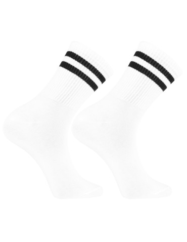 Skarpetki męskie długie szeroki ściągacz w paski 3-pak  - produkt 2