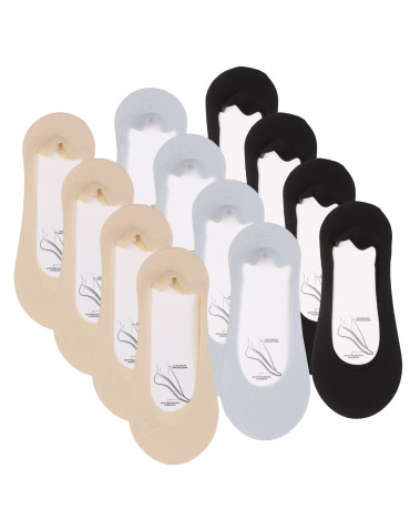 Skarpetki damskie mikrostopki laserowo cięte 12-pak