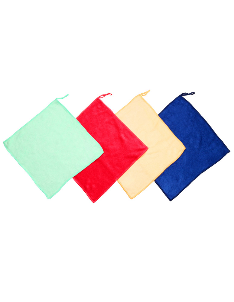 Kuchenne - Ręcznik kuchenny ścierka z mikrofibry 30x30 cm 12-pak WIELOKOLOROWY  - produkt moraj.pl 2