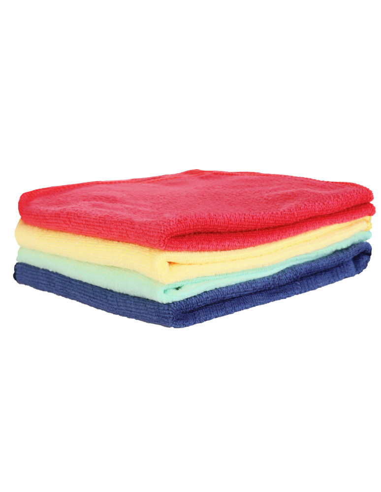 Kuchenne - Ręcznik kuchenny ścierka z mikrofibry 30x30 cm 12-pak WIELOKOLOROWY  - produkt moraj.pl 3
