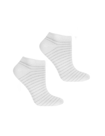 Stopki damskie - Damskie skarpety stopki bawełniane z brokatową nitką 3-pak WIELOKOLOROWY - produkt 3