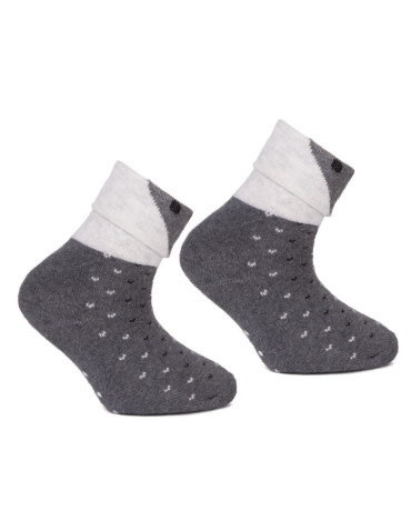 Długie skarpetki niemowlęce ciepłe bawełniane z ABS 3-pak  - produkt 2