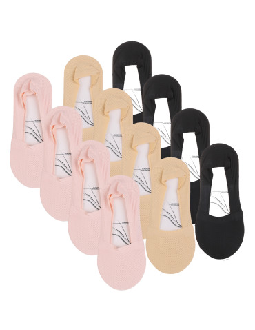 Skarpetki damskie niskie stopki klasyczne 12-pak