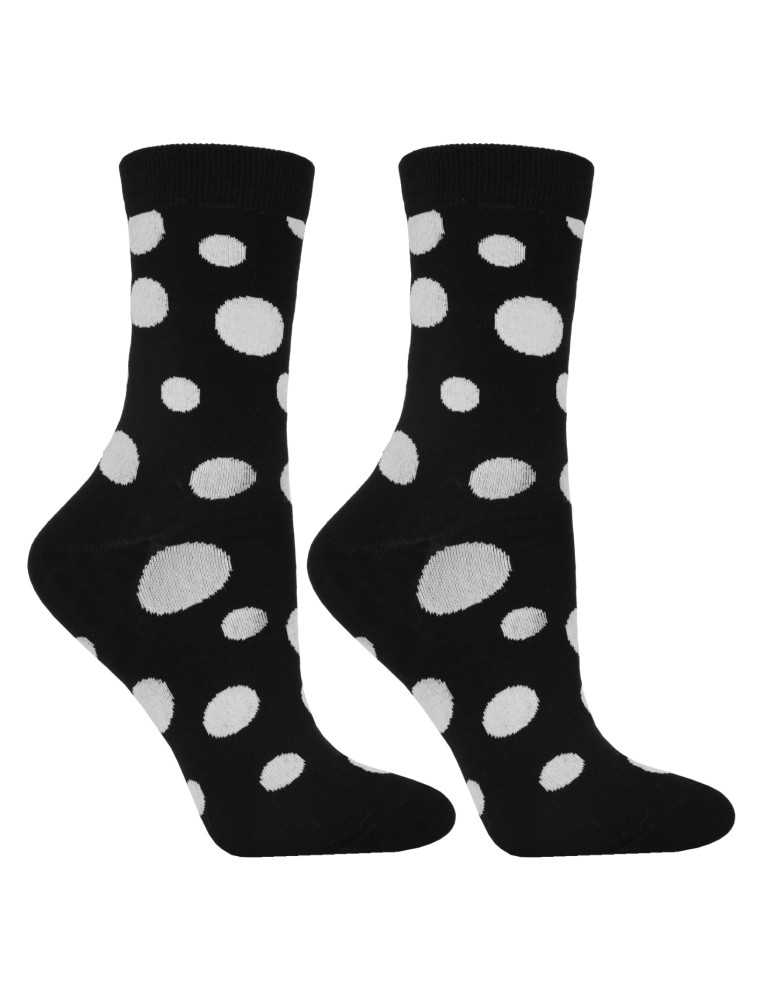 Skarpetki długie - Skarpetki damskie długie bawełniane mix wzorów 3-pak WIELOKOLOROWY - produkt moraj.pl 3