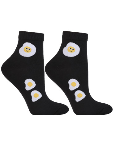 Skarpetki damskie 3/4 krótkie w zabawne wzory 3-pak  - produkt 2