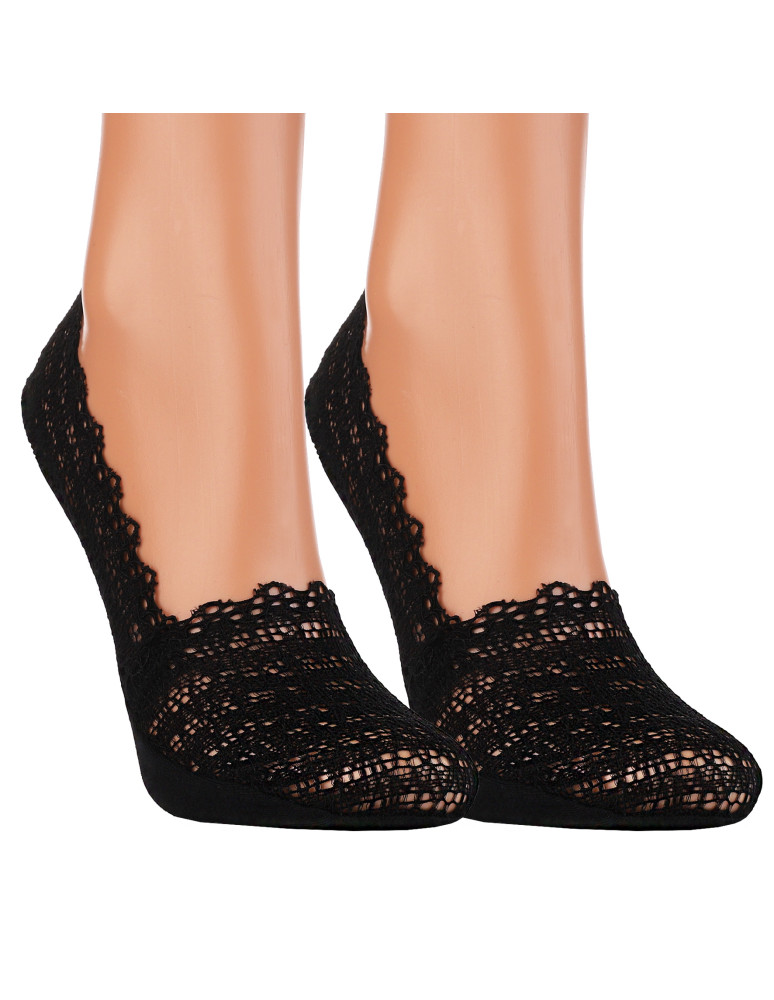 Niskie stopki - Skarpetki koronkowe damskie niskie stopki 3-pak WIELOKOLOROWY  - produkt moraj.pl 2