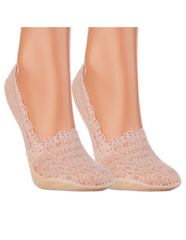 Niskie stopki - Skarpetki koronkowe damskie niskie stopki 3-pak WIELOKOLOROWY - produkt 4