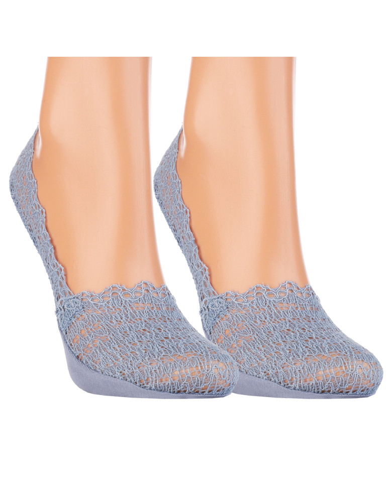 Niskie stopki - Skarpetki koronkowe damskie niskie stopki 3-pak WIELOKOLOROWY  - produkt moraj.pl 6