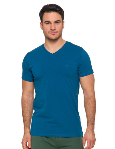 Koszulka męska bawełna Premium T-shirt dekolt w serek