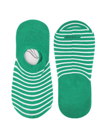 Niskie stopki - Skarpetki niskie stopki damskie kolorowe mix wzorów 3-pak WIELOKOLOROWY - produkt 3