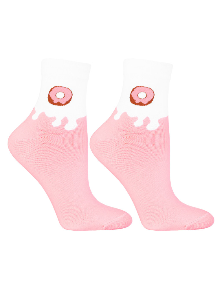 Skarpetki za kostkę - Skarpetki damskie krótkie w słodkości 3-pak WIELOKOLOROWY - produkt moraj.pl 2