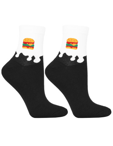 Skarpetki za kostkę - Skarpetki damskie krótkie w słodkości 3-pak WIELOKOLOROWY - produkt 3