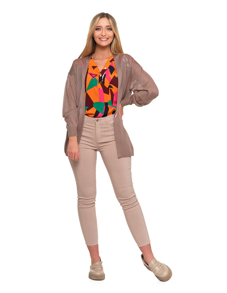 Swetry i kardigany - Cienki sweter damski wiskozowy kardigan MOKKA - produkt moraj.pl 6