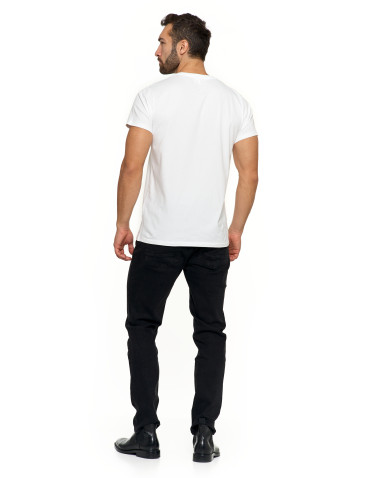 Koszulki i Tank Topy - Koszulka męska t-shirt z bawełny czesanej PREMIUM LINE BIAŁY - produkt 6