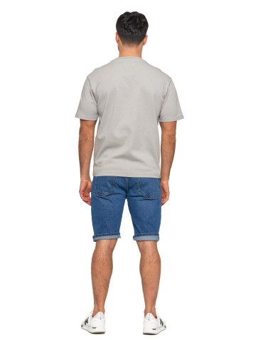 Koszulki i Tank Topy - T-shirt męski oversize bawełna Premium koszulka bez wzoru SZARY - produkt 6