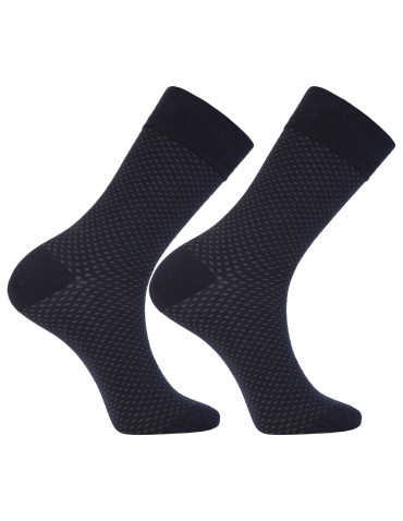 Skarpetki męskie długie klasyczne mix wzorów 3-pak  - produkt 2