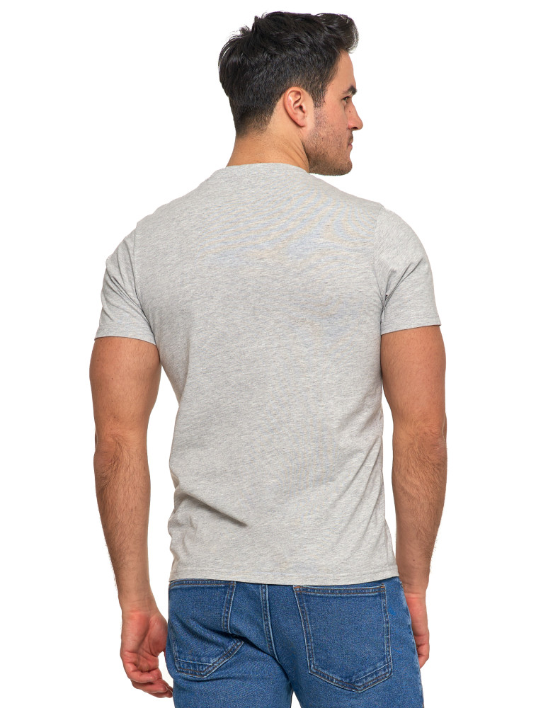 Koszulki i Tank Topy - Koszulka męska bawełniana krótki rękaw T-shirt Plus Size JASNY SZARY - produkt moraj.pl 2