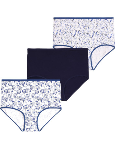 Figi damskie majtki maxi bikini plus size 3-pak