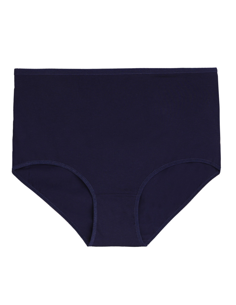 Majtki figi - Figi damskie majtki maxi bikini plus size 3-pak WIELOKOLOROWY  - produkt moraj.pl 2