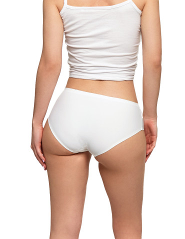 Majtki figi - Majtki damskie figi bikini laserowo cięte BIAŁY - produkt 4