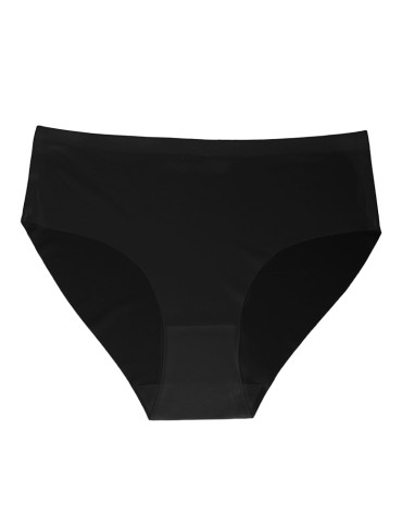 Majtki figi - Majtki figi damskie laserowo cięte bezszwowe wysoki stan CZARNY - produkt 1