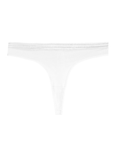 Majtki stringi - Majtki stringi damskie bawełniane z siateczkową gumką 3-pak WIELOKOLOROWY - produkt 5