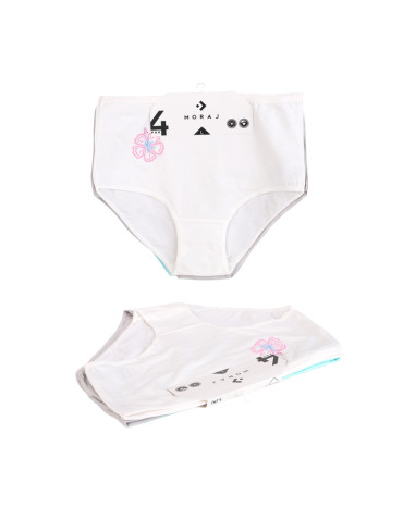 Majtki figi damskie z wysokim stanem pastelowe kolory 4-pak  - produkt 2