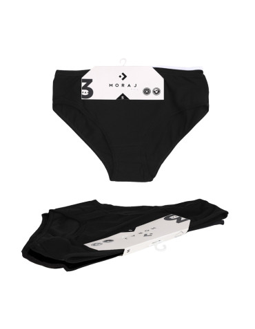 Czarne majtki figi damskie bawełniane gładkie - produkt 2