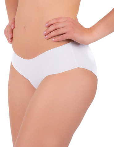 Majtki bezszwowe - Majtki figi damskie bikini laserowo cięte 3-pak WIELOKOLOROWY - produkt 4