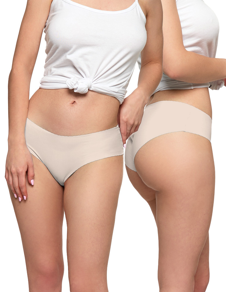 Majtki bezszwowe - Majtki figi damskie bikini laserowo cięte 3-pak WIELOKOLOROWY - produkt moraj.pl 9