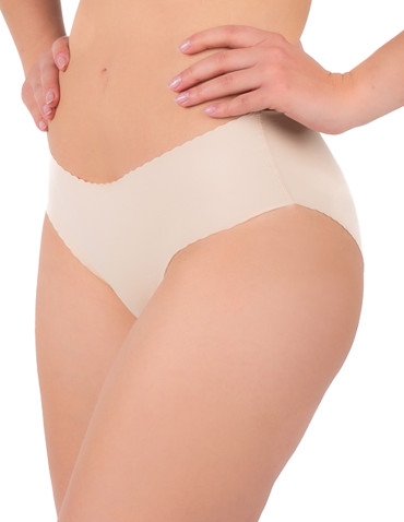 Majtki bezszwowe - Majtki figi damskie bikini laserowo cięte 3-pak WIELOKOLOROWY - produkt 11