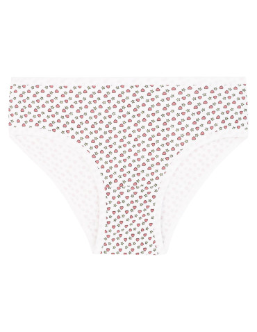 Majtki figi dziewczęce bawełniane w kolorowe wzory 3-pak  - produkt 2