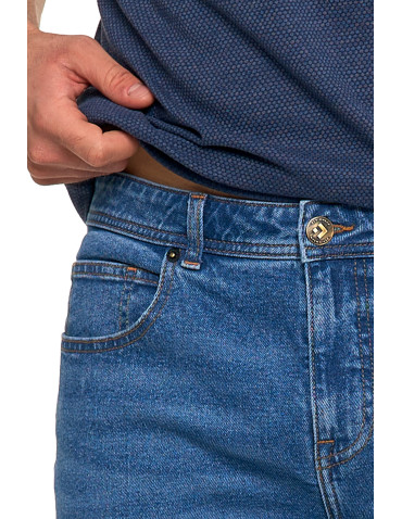 Szorty męskie - Krótkie spodenki męskie jeansowe granatowe JEANS - produkt 5