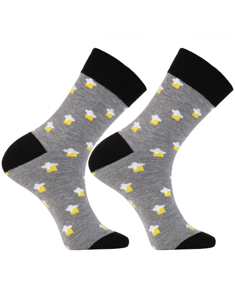 Skarpetki długie - Skarpetki męskie zabawny wzór długie bawełniane 3-pak WIELOKOLOROWY - produkt moraj.pl 3