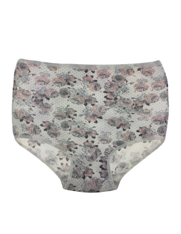 Majtki figi - Figi damskie majtki z wysokim stanem bawełniane 3-pak WIELOKOLOROWY - produkt 3