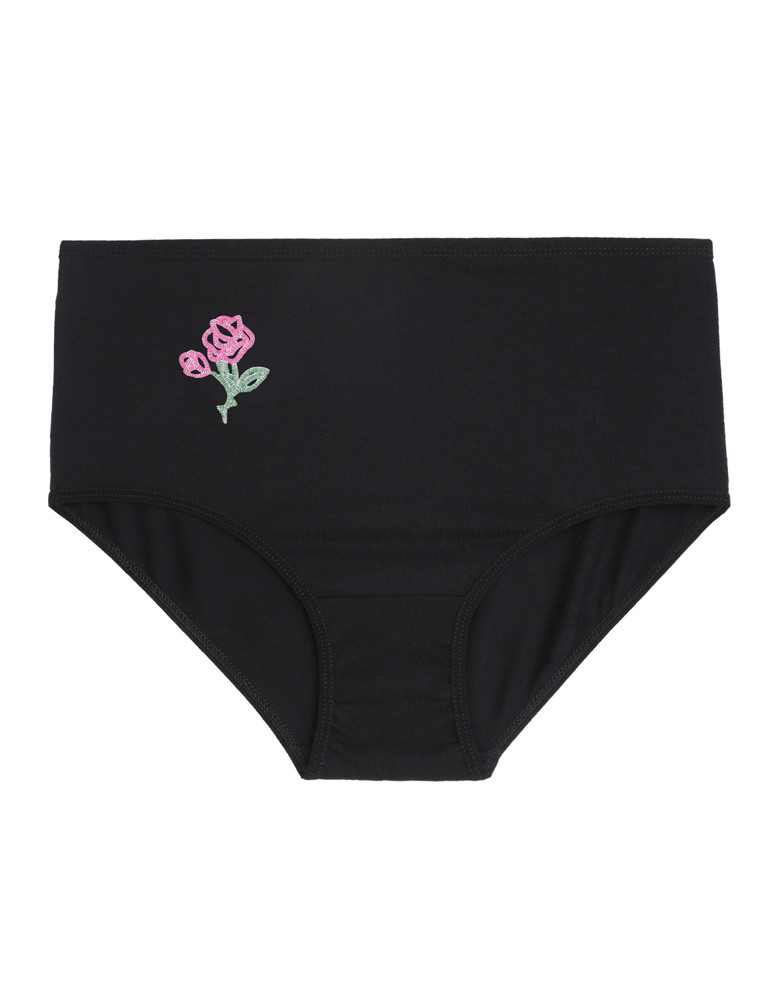 Majtki figi - Majtki figi damskie z wysokim stanem Plus Size 3-pak CZARNY - produkt moraj.pl 4