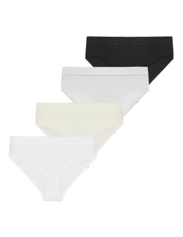 Majtki figi damskie bawełniane nieuciskająca gumka 4-pak