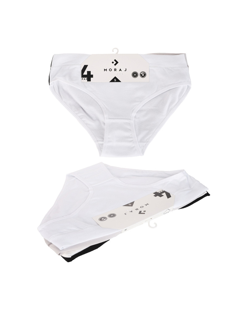 Majtki figi - Majtki figi damskie bawełniane nieuciskająca gumka 4-pak WIELOKOLOROWY - produkt moraj.pl 7