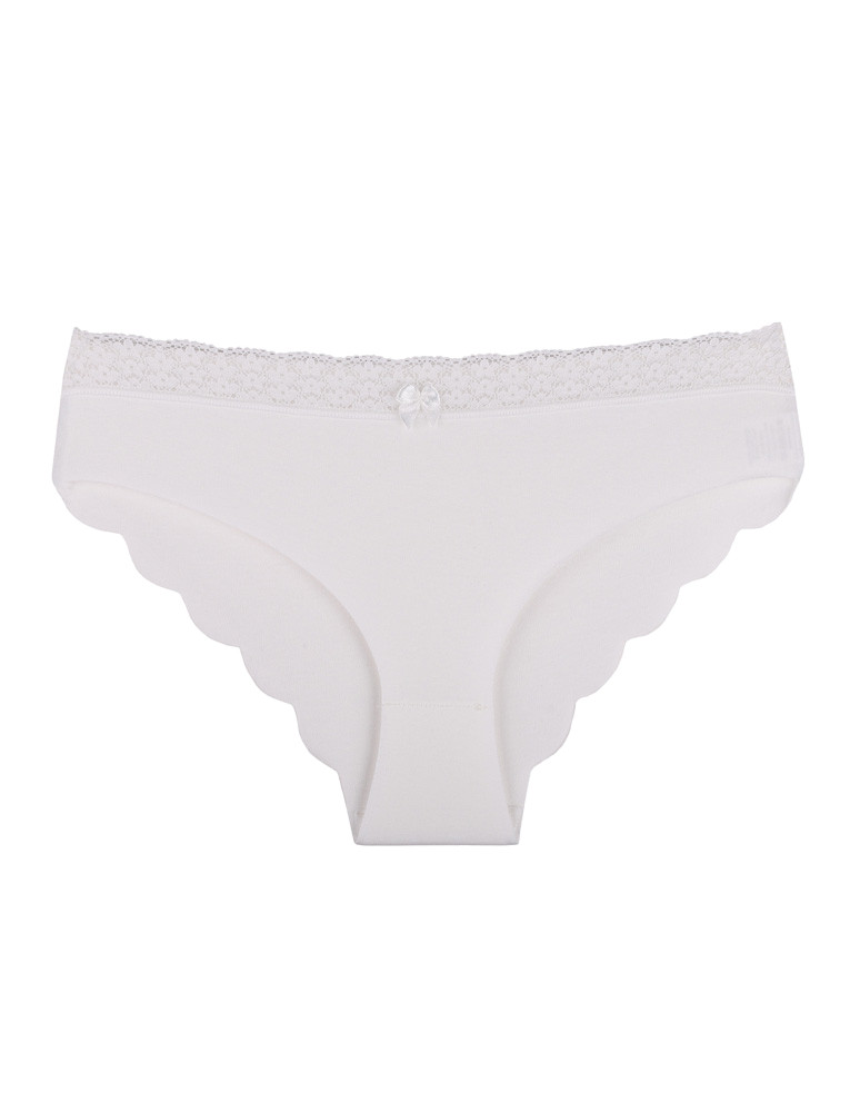 Majtki figi - Majtki damskie figi bikini laserowo cięte z koronką 12-pak WIELOKOLOROWY - produkt moraj.pl 5