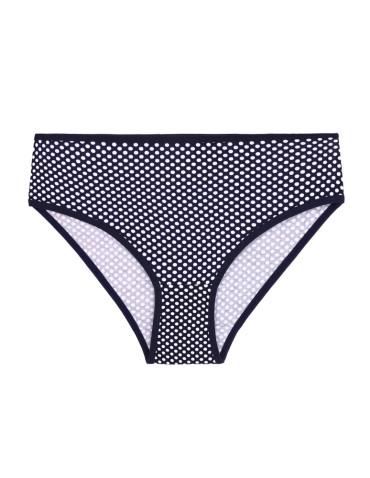 Majtki figi - Majtki figi damskie bawełniane w kropki i paski 3-pak WIELOKOLOROWY - produkt 3