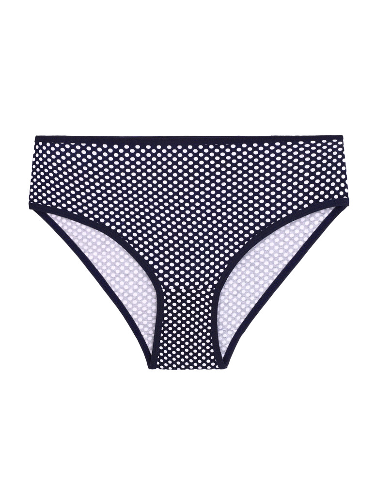 Majtki figi - Majtki figi damskie bawełniane w kropki i paski 3-pak WIELOKOLOROWY  - produkt moraj.pl 3