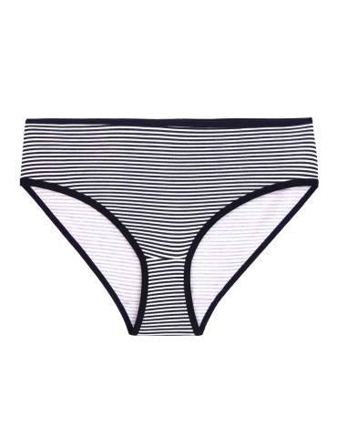 Majtki figi - Majtki figi damskie bawełniane w kropki i paski 3-pak WIELOKOLOROWY - produkt 4