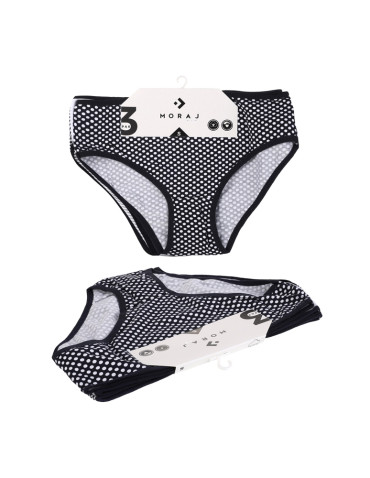 Majtki figi - Majtki figi damskie bawełniane w kropki i paski 3-pak WIELOKOLOROWY - produkt 6