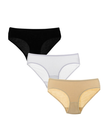 Figi damskie bikini z wiskozy bambusowej 3-pak