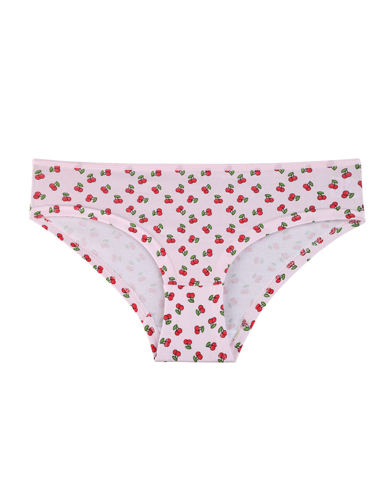 Majtki figi - Majtki figi damskie bawełniane brzoskwinia i wisienki 3-pak WIELOKOLOROWY - produkt moraj.pl 3