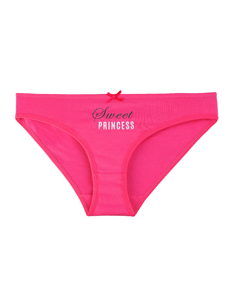 Majtki figi - Majtki figi damskie bawełniane z napisem WIELOKOLOROWY  - produkt moraj.pl 3