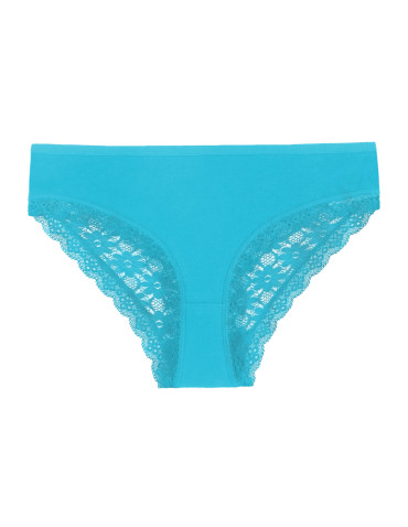 Majtki figi - Majtki figi damskie bawełniane z koronkowym tyłem 4-pak WIELOKOLOROWY - produkt 3