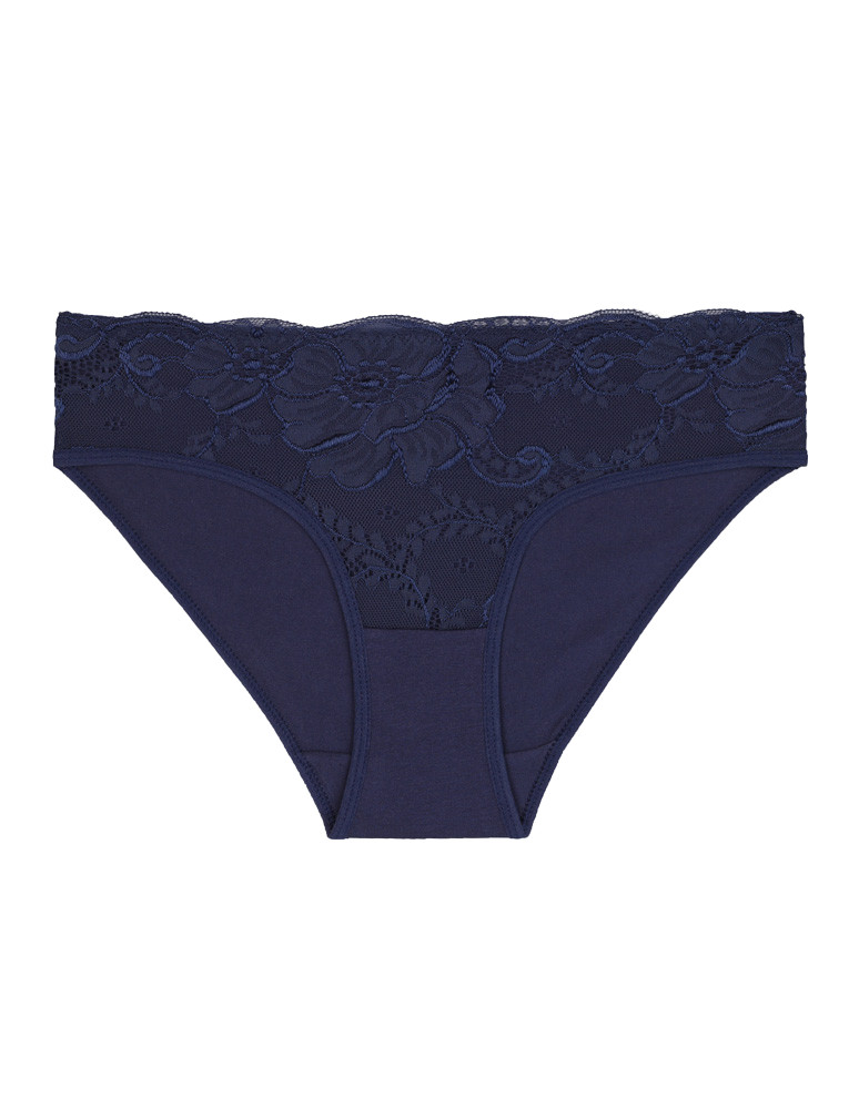 Majtki figi - Majtki figi damskie z koronkowym przodem w kwiaty 4-pak WIELOKOLOROWY - produkt moraj.pl 3