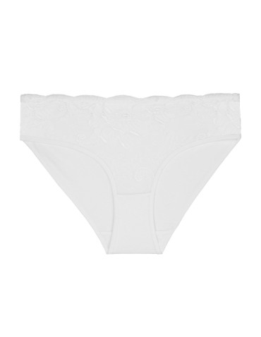 Majtki figi - Majtki figi damskie z koronkowym przodem w kwiaty 4-pak WIELOKOLOROWY - produkt 6